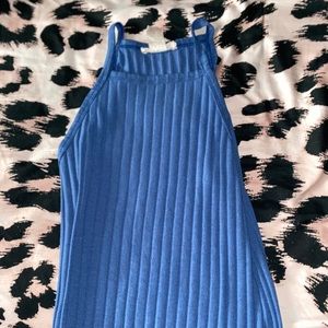 Long bby blue pencil dress